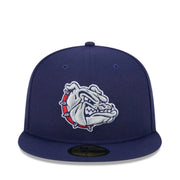 New Era NCAA Gonzaga Bulldogs Navy 59FIFTY Fitted Hat front view