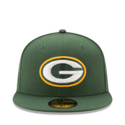 New Era Green Bay Packers Green 59Fifty Fitted Hat front view