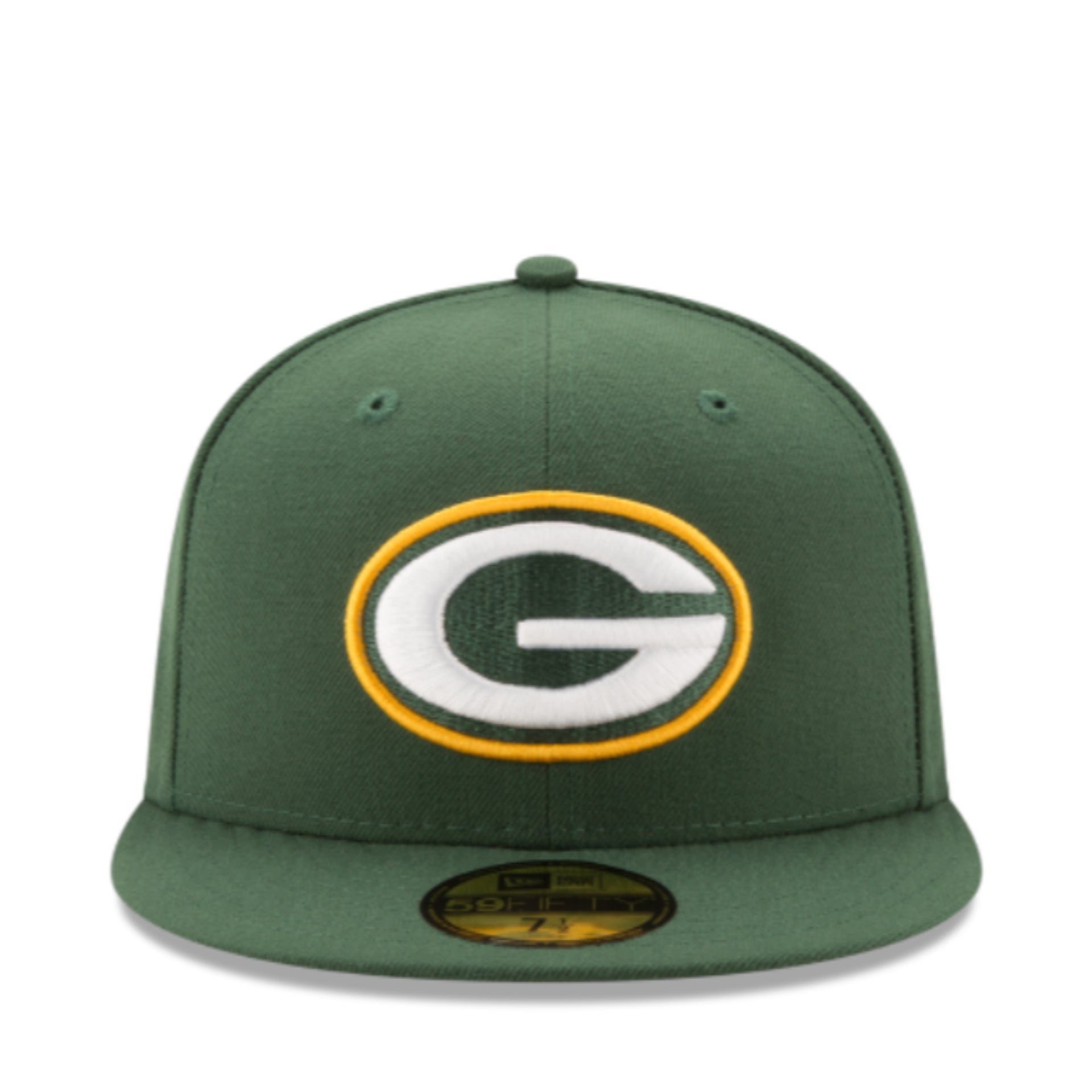 New Era Green Bay Packers Green 59Fifty Fitted Hat front view