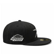 New Era Houston Astros Cooperstown Astrodome Black 59FIFTY Fitted Hat Side View