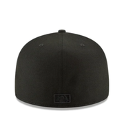 New Era Houston Astros Black on Black 59FIFTY Fitted Hat back view