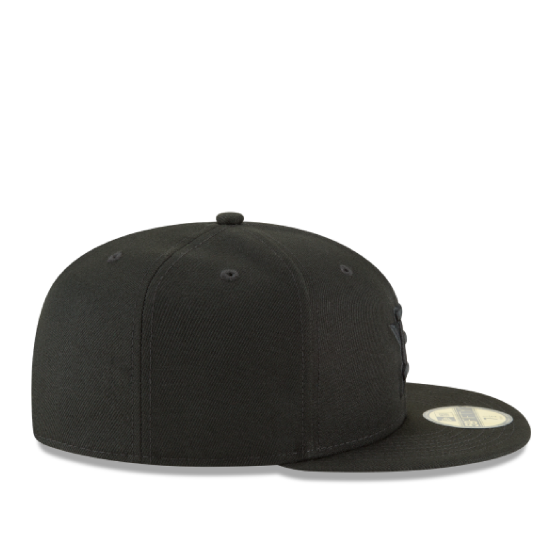 New Era Houston Astros Black on Black 59FIFTY Fitted Hat right side view