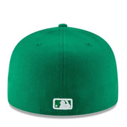 Back View of New Era Houston Astros Basic Kelly Green 59FIFTY Fitted Hat