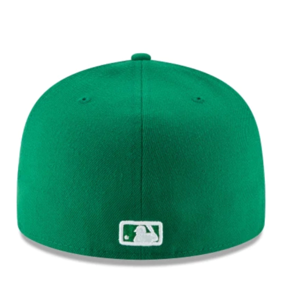Back View of New Era Houston Astros Basic Kelly Green 59FIFTY Fitted Hat