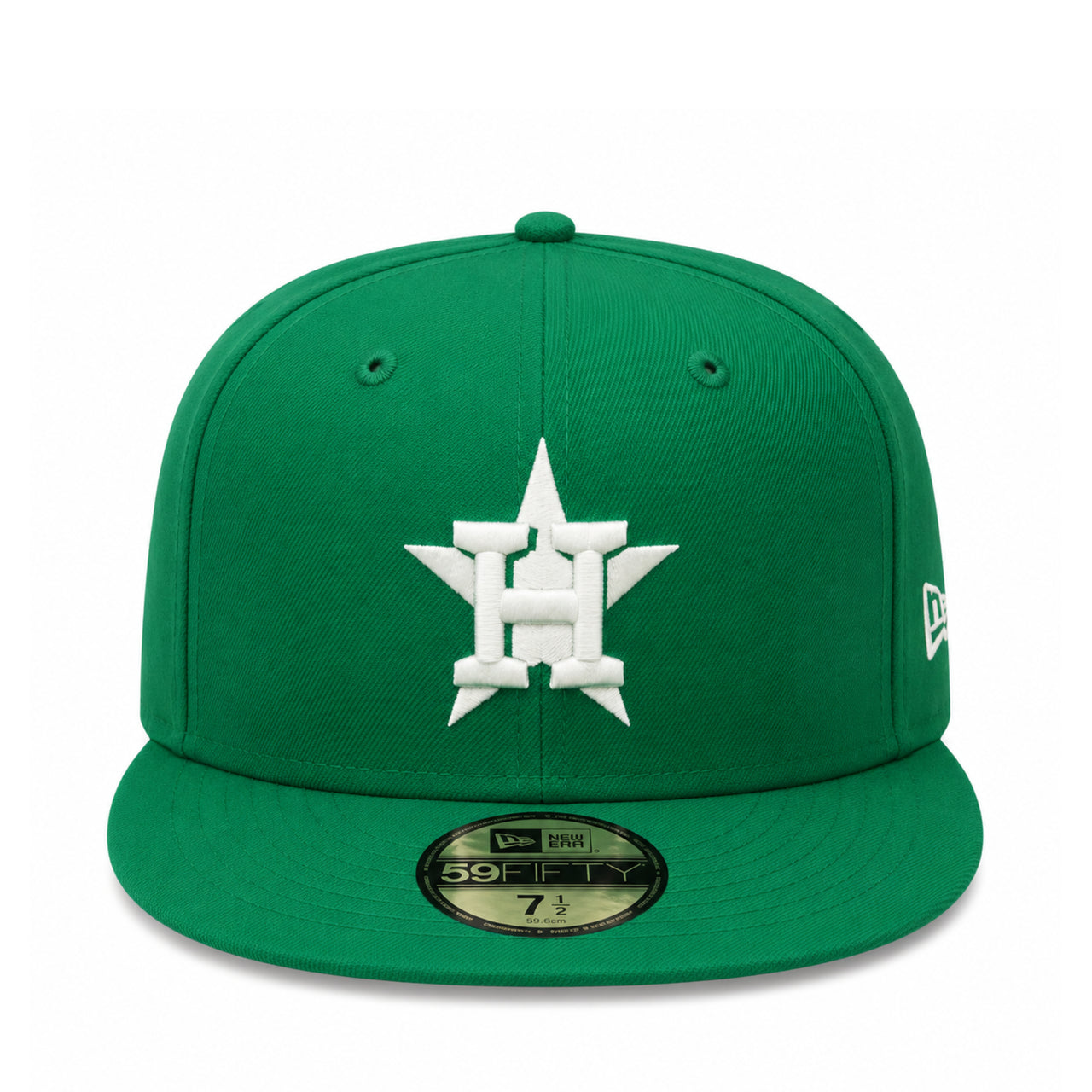New Era Houston Astros Kelly Green 59FIFTY Fitted Hat front view