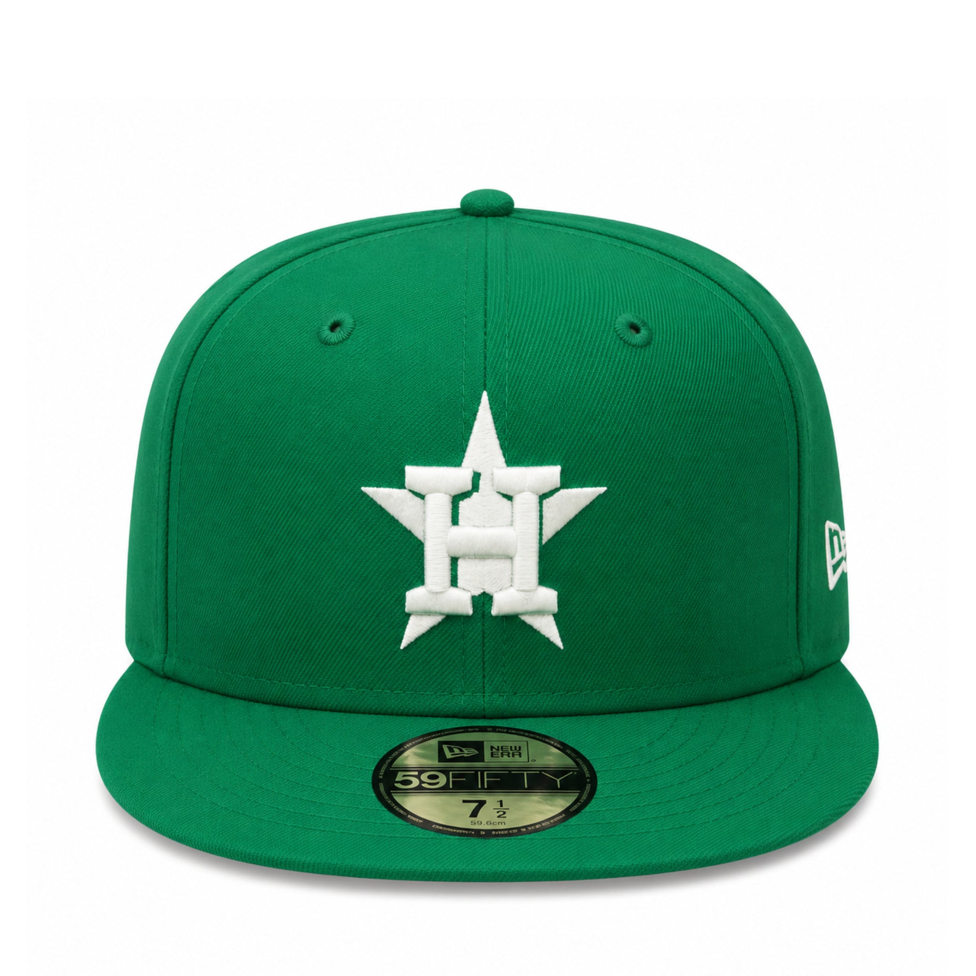 New Era Houston Astros Kelly Green 59FIFTY Fitted Hat front view
