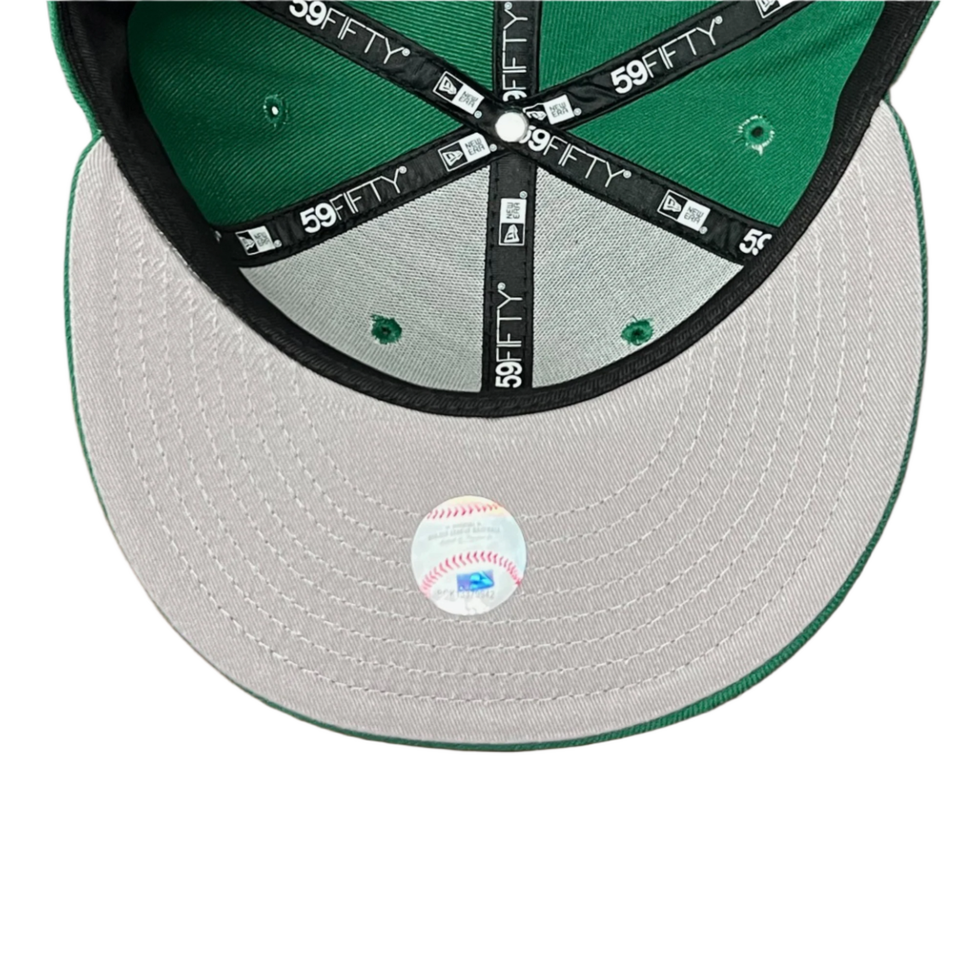 houston astros kelly green new era 59ifty fitted hat gray under visor view