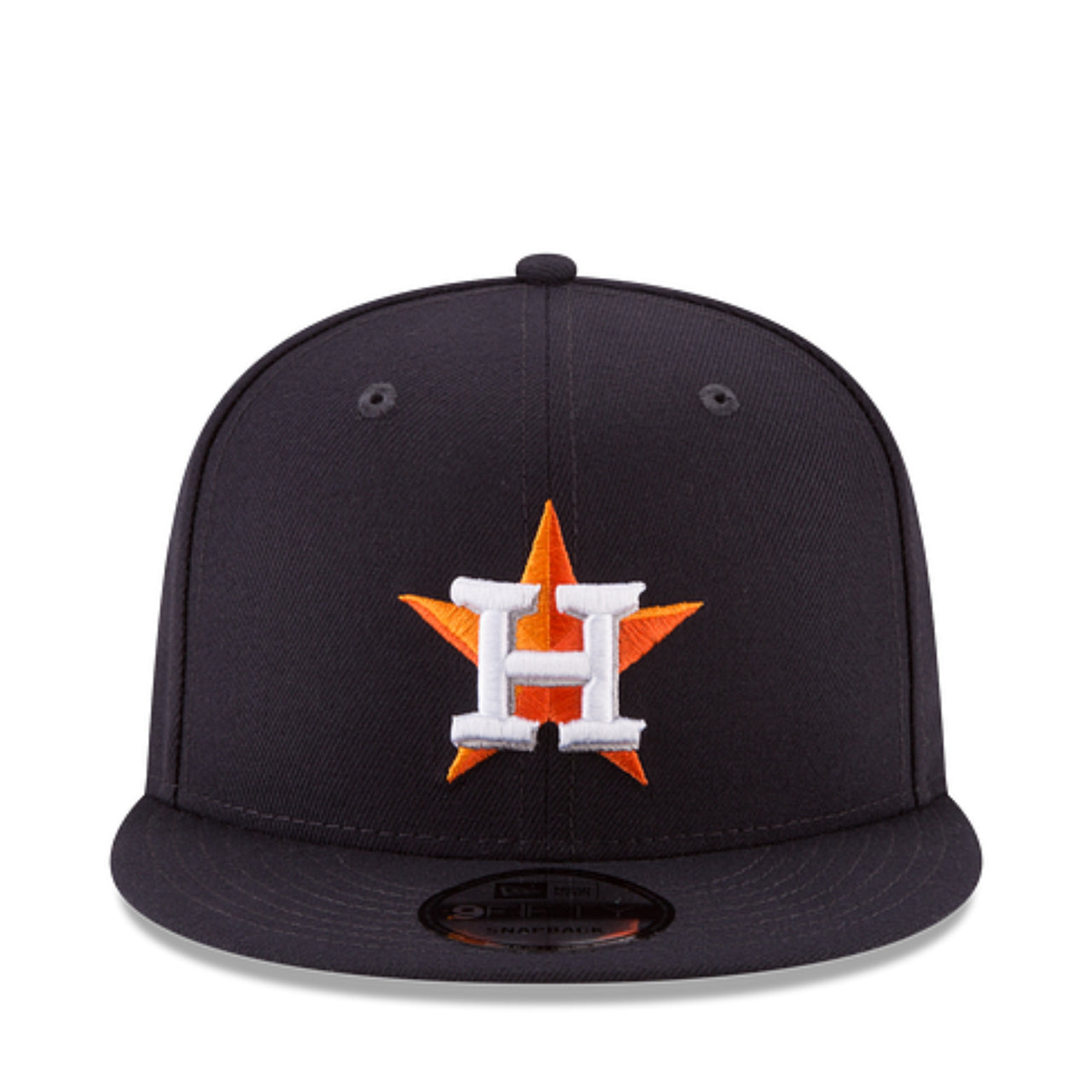 New Era Houston Astros Navy 9FIFTY Snapback Hat front view