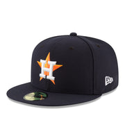 New Era Houston Astros Authentic Collection 59FIFTY Fitted Hat - Navy front left view