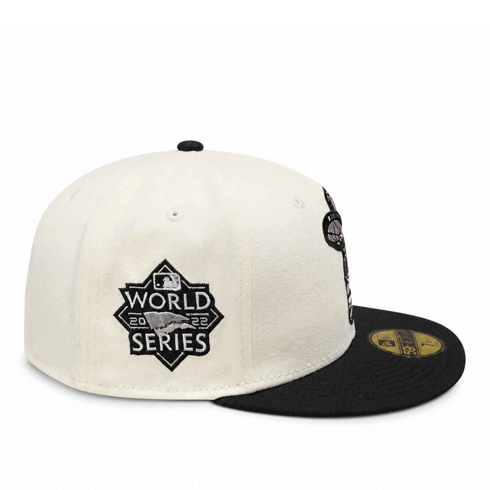 New Era Houston Astros Sugar Skull 59FIFTY Fitted Hat - Chrome Black right side view