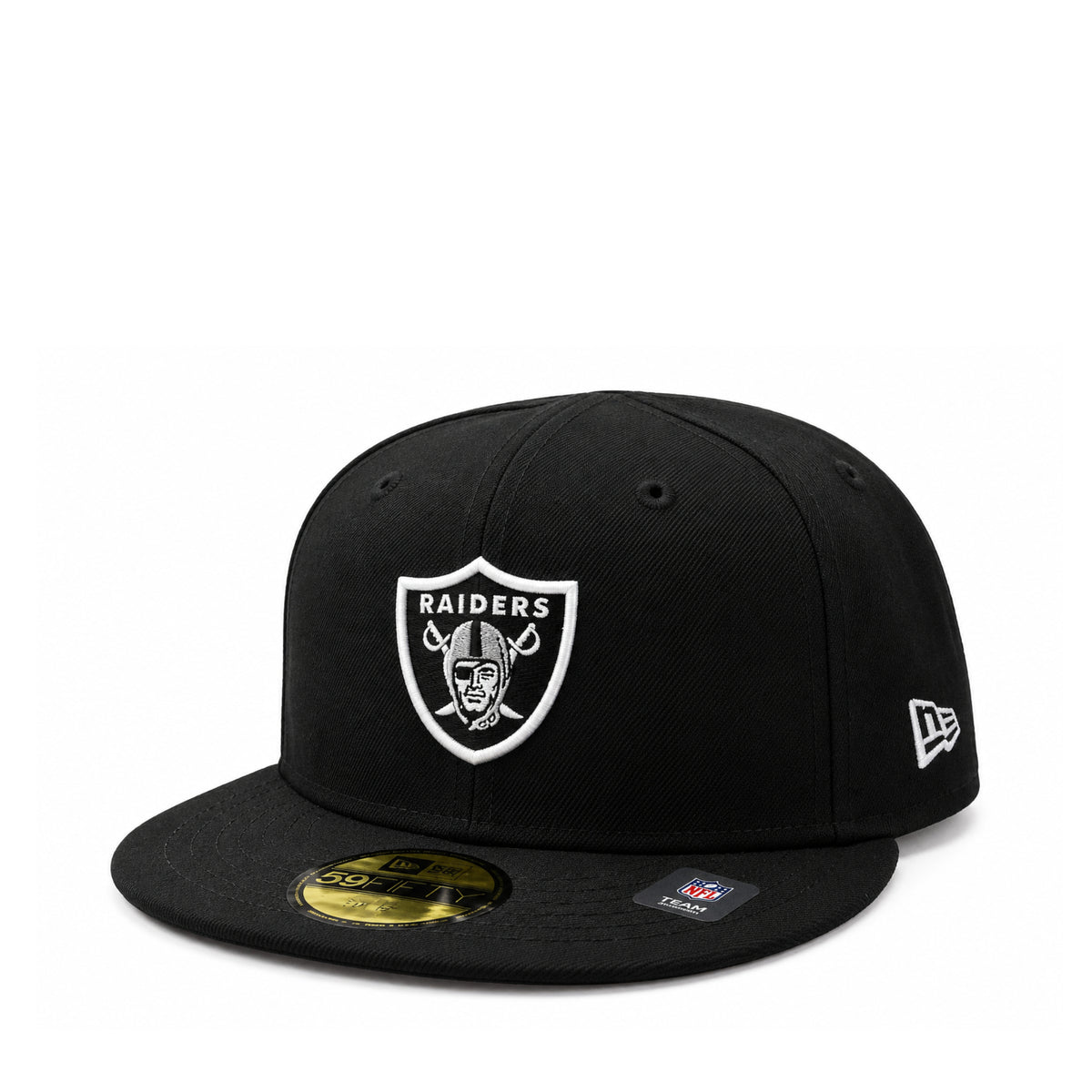 New Era INFANT My First Las Vegas Raiders 59FIFTY Fitted Hat - Black front angled view