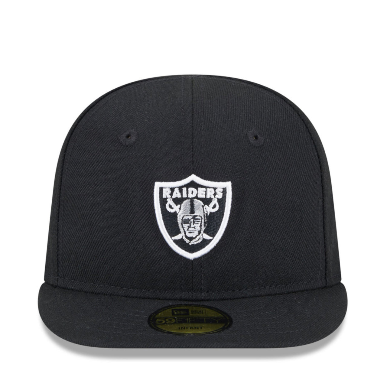 front view of INFANT My First Las Vegas Raiders 59FIFTY Fitted Hat - Black