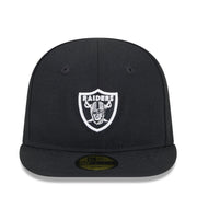 front view of INFANT My First Las Vegas Raiders 59FIFTY Fitted Hat - Black