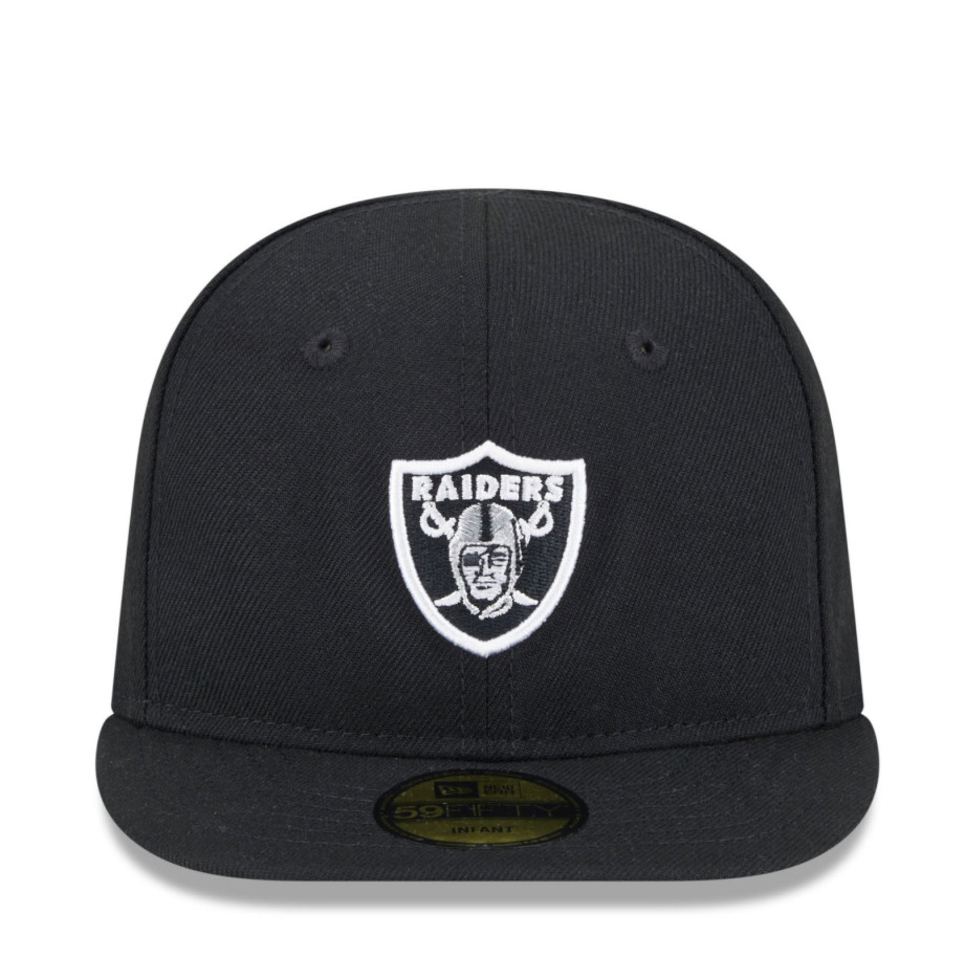 front view of INFANT My First Las Vegas Raiders 59FIFTY Fitted Hat - Black