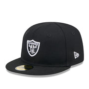 side view of INFANT My First Las Vegas Raiders 59FIFTY Fitted Hat - Black