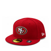 New Era INFANT My First San Francisco 49ers Red 59FIFTY Fitted Hat front angled view