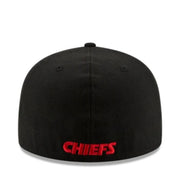 New Era Kansas City Chiefs KC Black 59FIFTY Fitted Cap back view