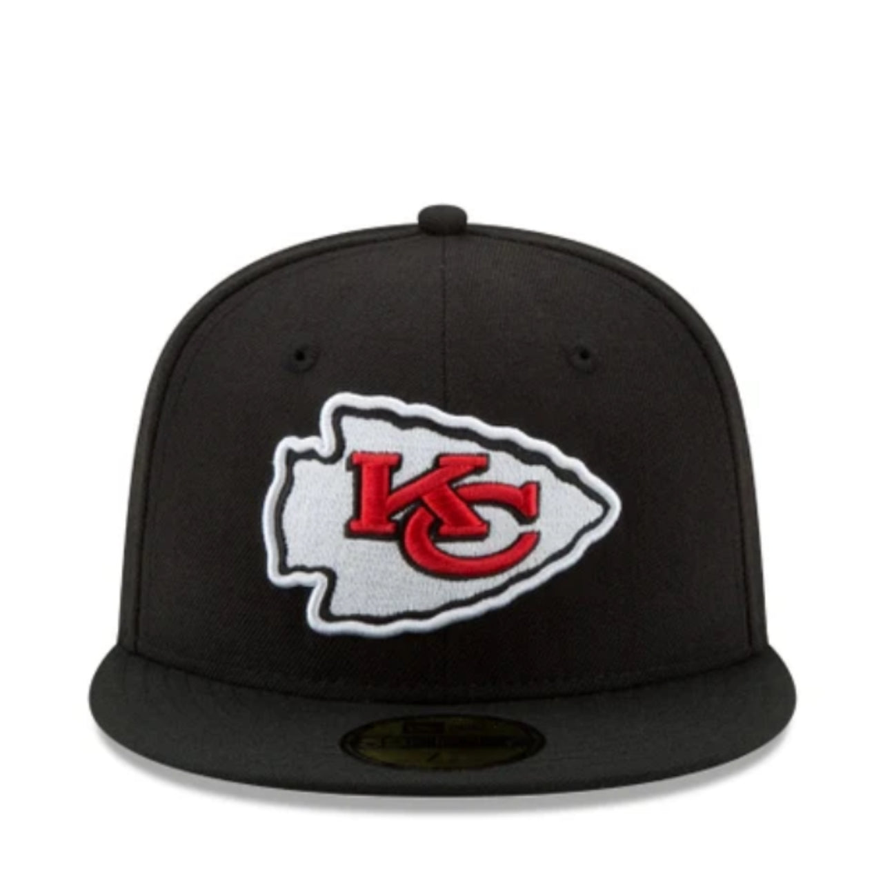 New Era Kansas City Chiefs KC Black 59FIFTY Fitted Cap front view
