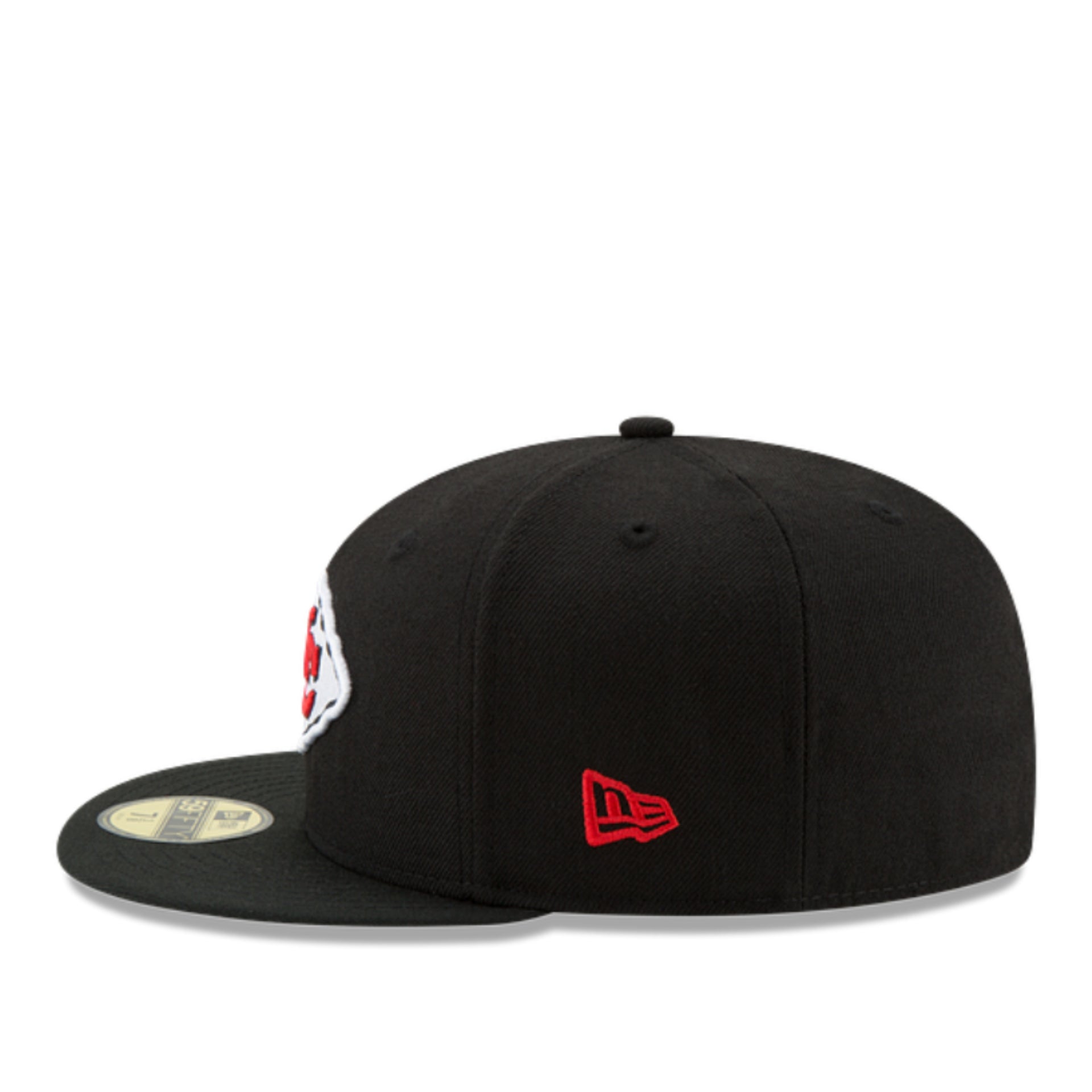 New Era Kansas City Chiefs KC Black 59FIFTY Fitted Cap left side view