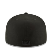 New Era Kansas City Royals KC Black on Black 59FIFTY Fitted Hat back view