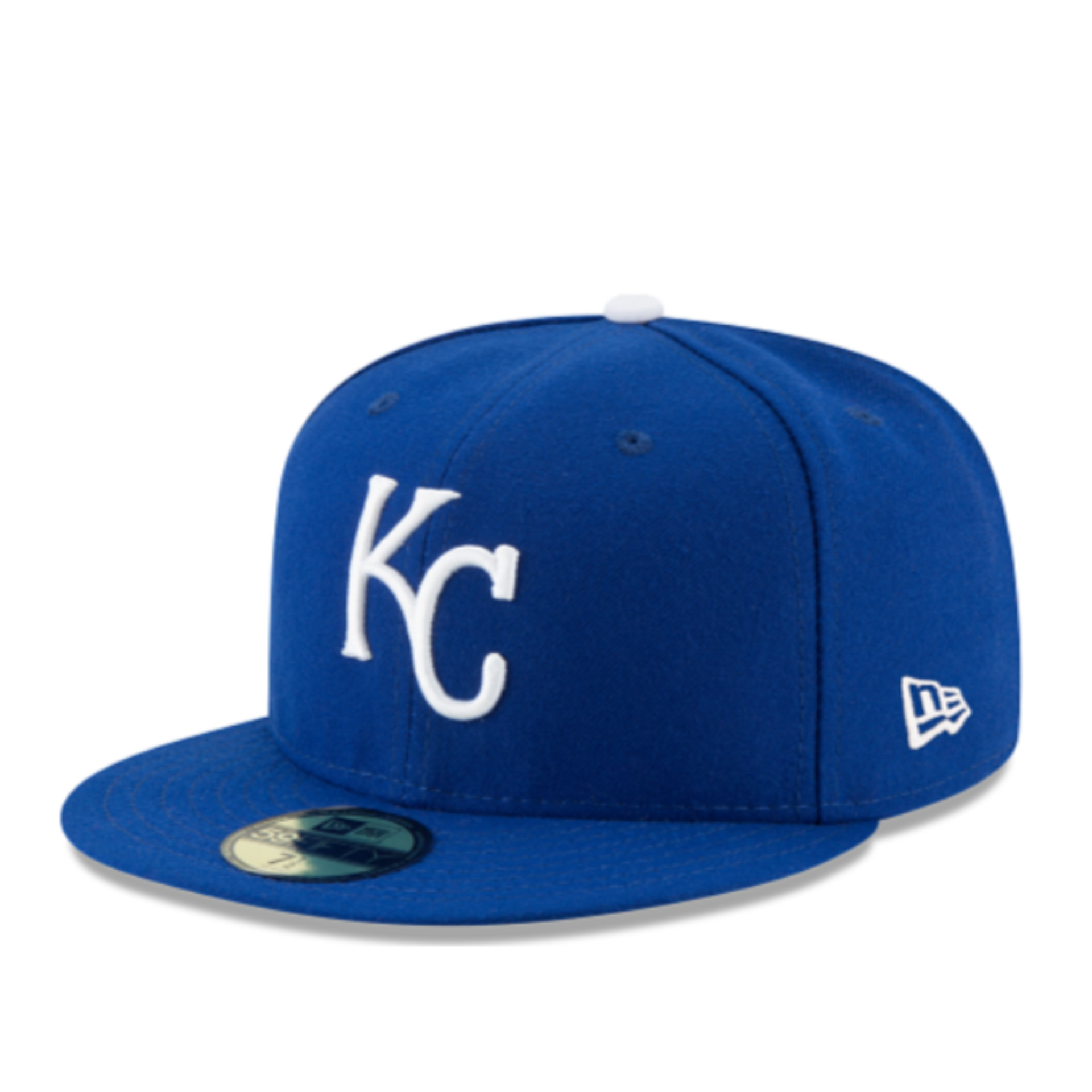 New Era Kansas City Royals KC Authentic Collection 59FIFTY Fitted Hat front left angle view