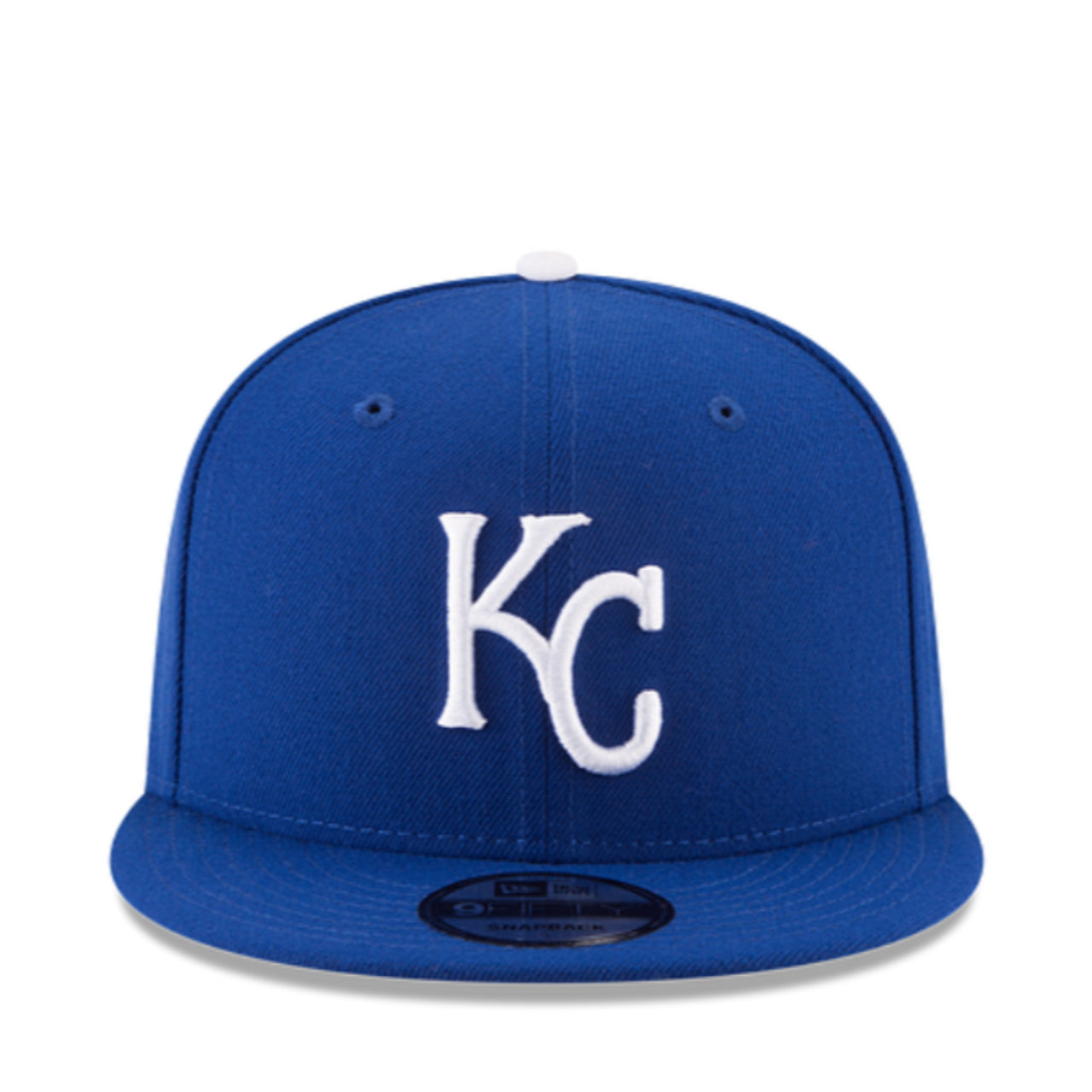 New Era Kansas City Royals KC 9FIFTY Snapback Hat Royal Blue front view