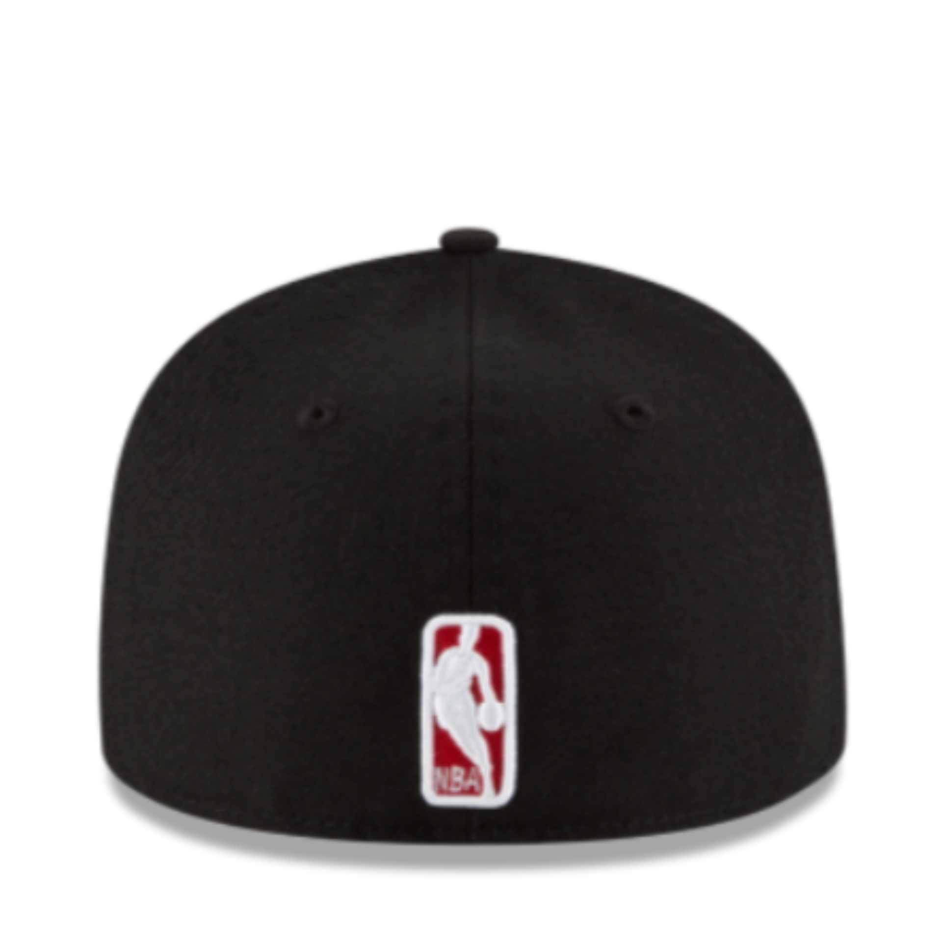 Back View of New Era YOUTH Miami Heat Black 59FIFTY Fitted Hat