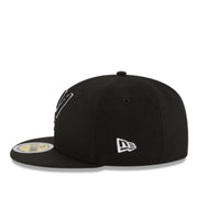 New Era Youth San Antonio Spurs Black 59FIFTY Fitted Hat left side view