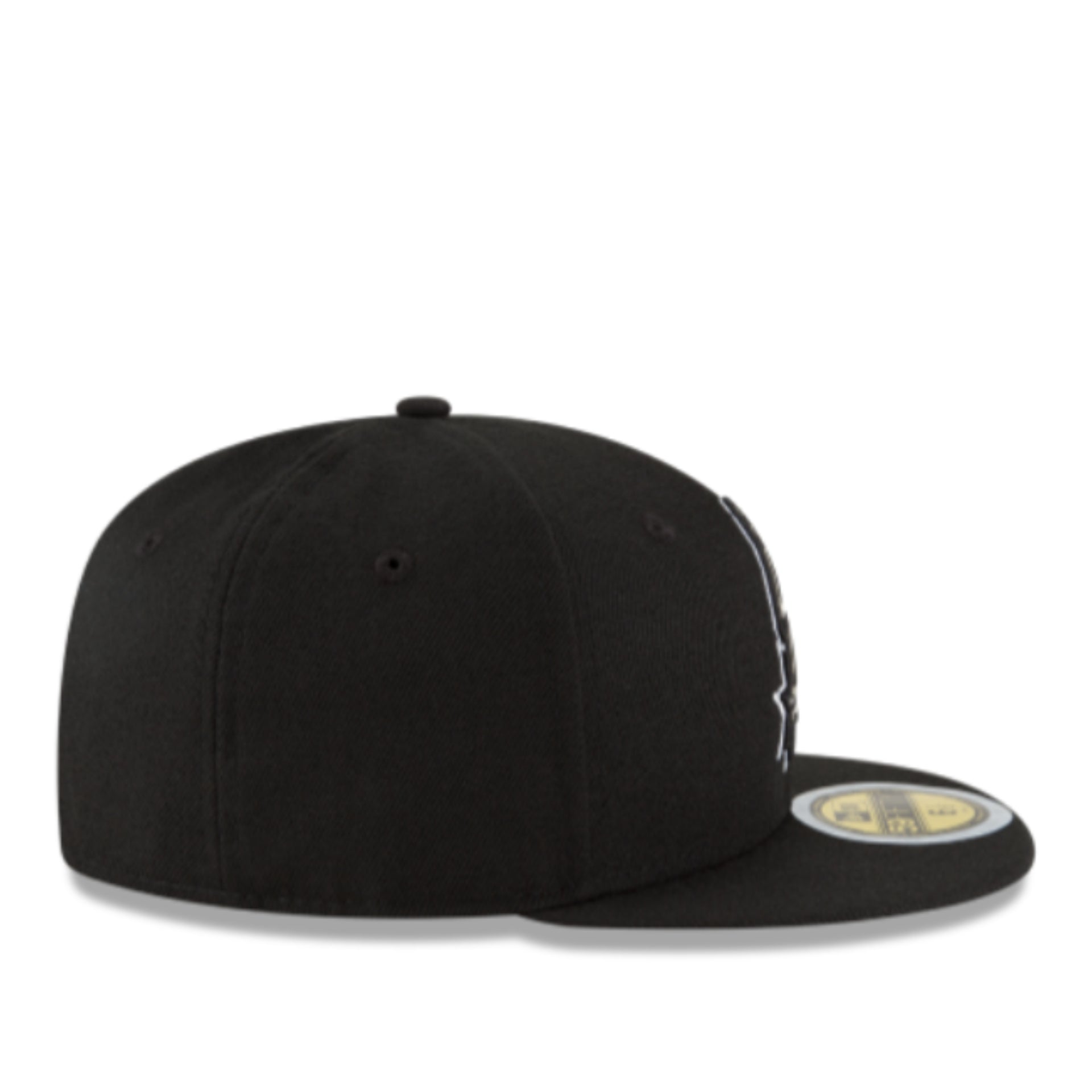New Era Youth San Antonio Spurs Black 59FIFTY Fitted Hat right side view