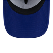 Blue Under Visor View of Los Angeles Dodgers LA A-Frame Mesh Blue 9FORTY Snapback