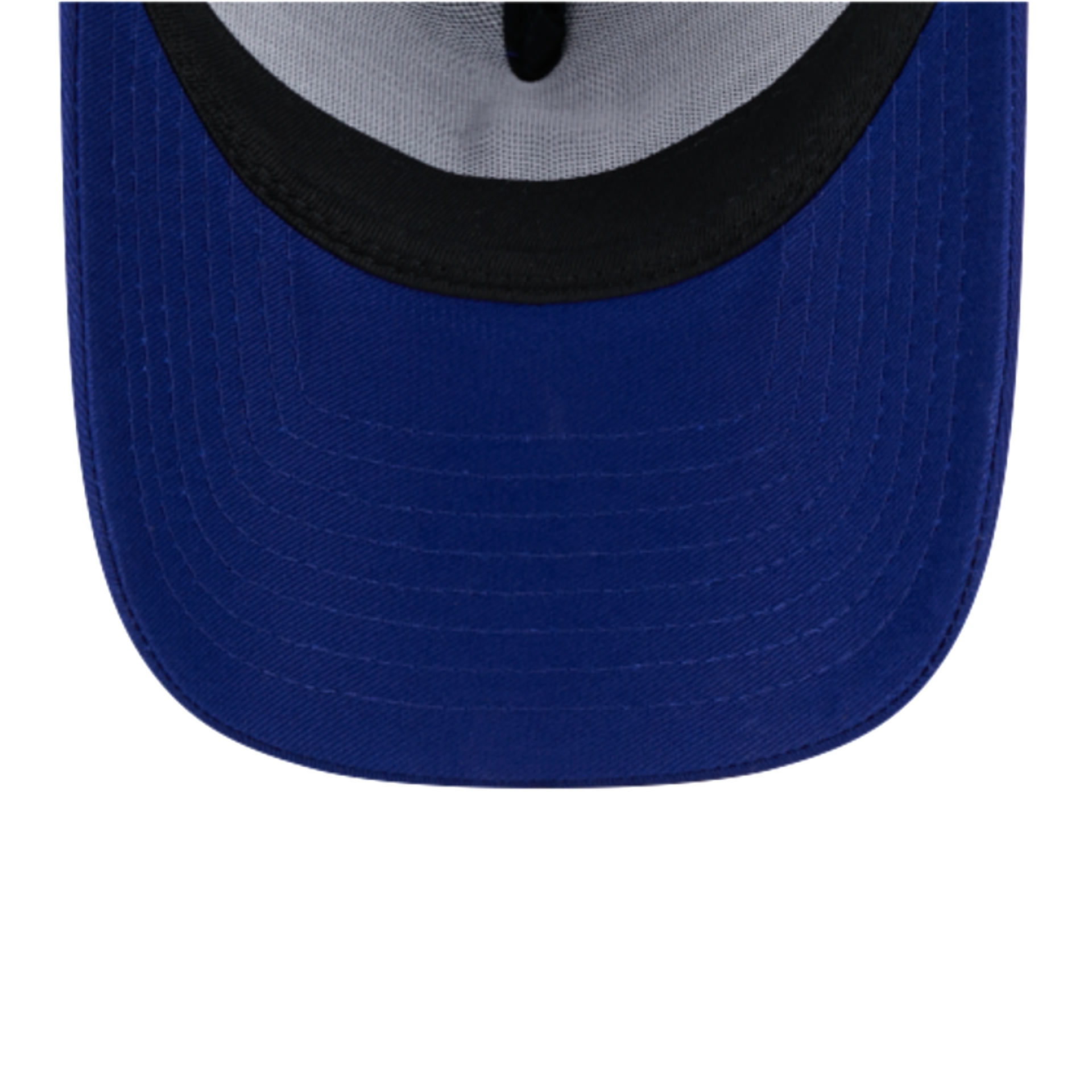 Blue Under Visor View of Los Angeles Dodgers LA A-Frame Mesh Blue 9FORTY Snapback