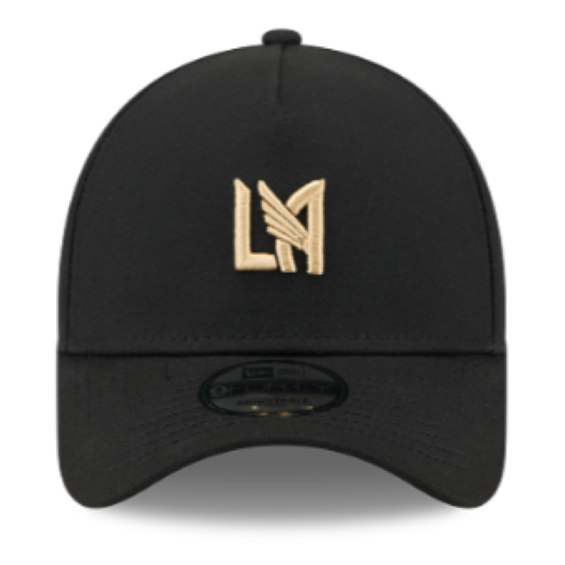 New Era MLS Los Angeles FC Black 9FORTY A-Frame Snapback Hat front view