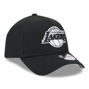 New Era Los Angeles Lakers 9FORTY A-Frame Snapback Hat front right angle view