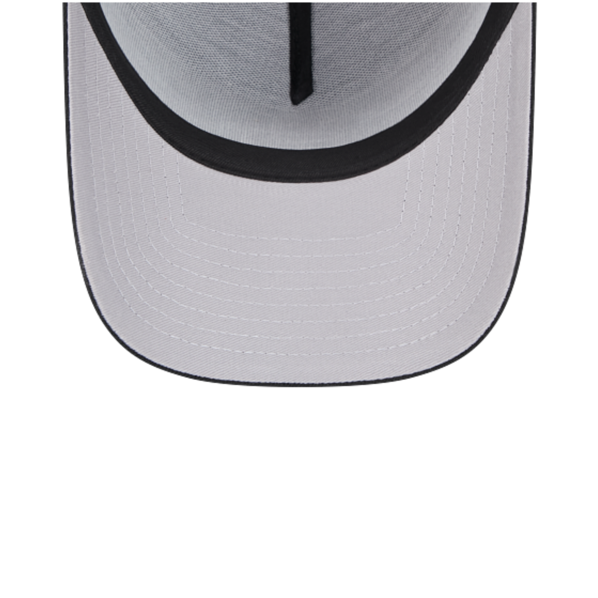 gray under visor view of New Era Los Angeles Lakers 9FORTY A-Frame Snapback Hat