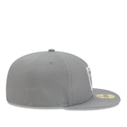 New Era Las Vegas Raiders Gray White 59FIFTY Fitted Hat right side view