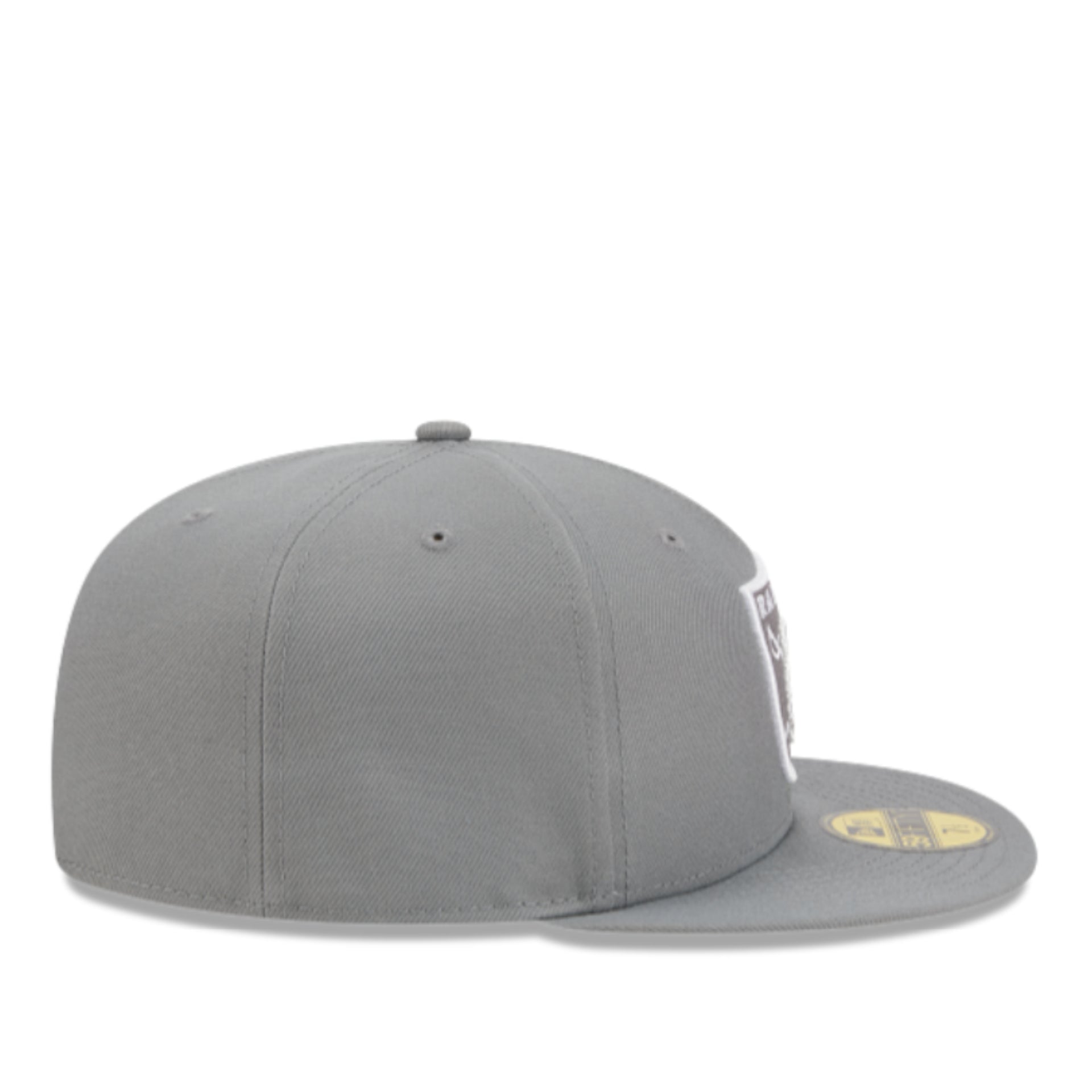 New Era Las Vegas Raiders Gray White 59FIFTY Fitted Hat right side view
