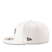 New Era Las Vegas Raiders White Black 9FIFTY Snapback Hat side view