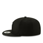 New Era Las Vegas Raiders Black on Black 9FIFTY Snapback Hat side view