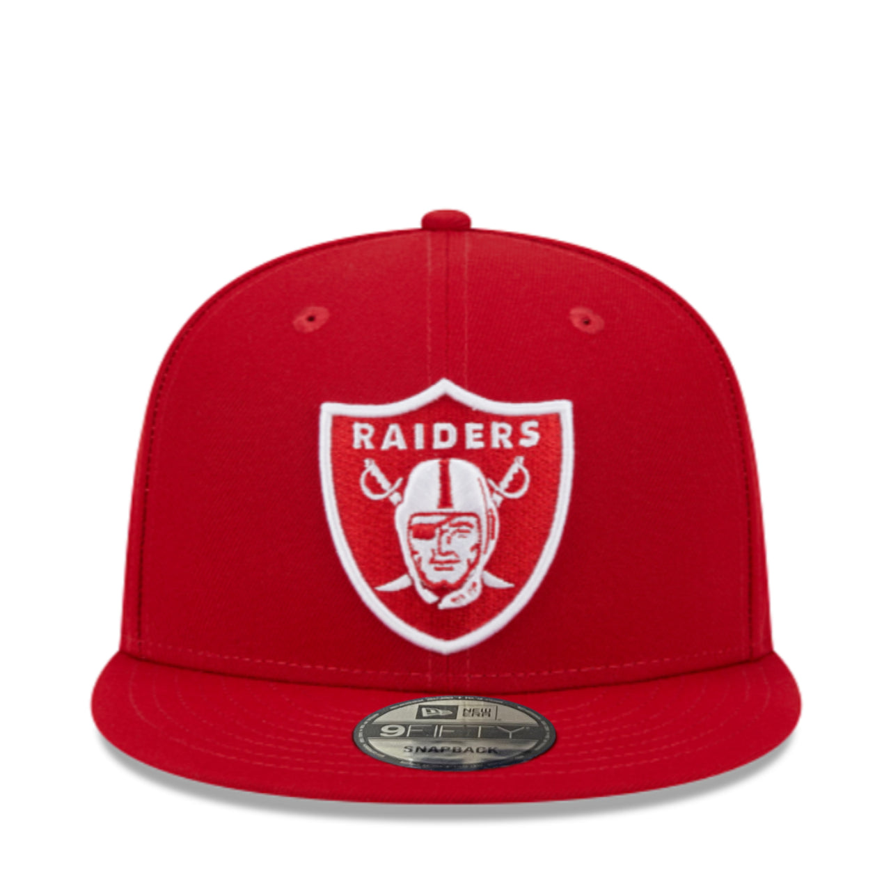 New Era Las Vegas Raiders Red 9FIFTY Snapback Hat front view