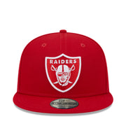 New Era Las Vegas Raiders Red 9FIFTY Snapback Hat front view