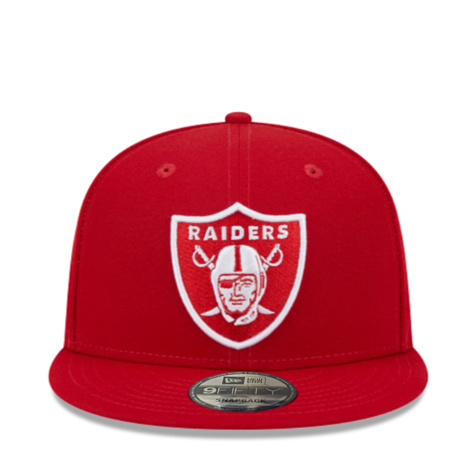 New Era Las Vegas Raiders Red 9FIFTY Snapback Hat front view