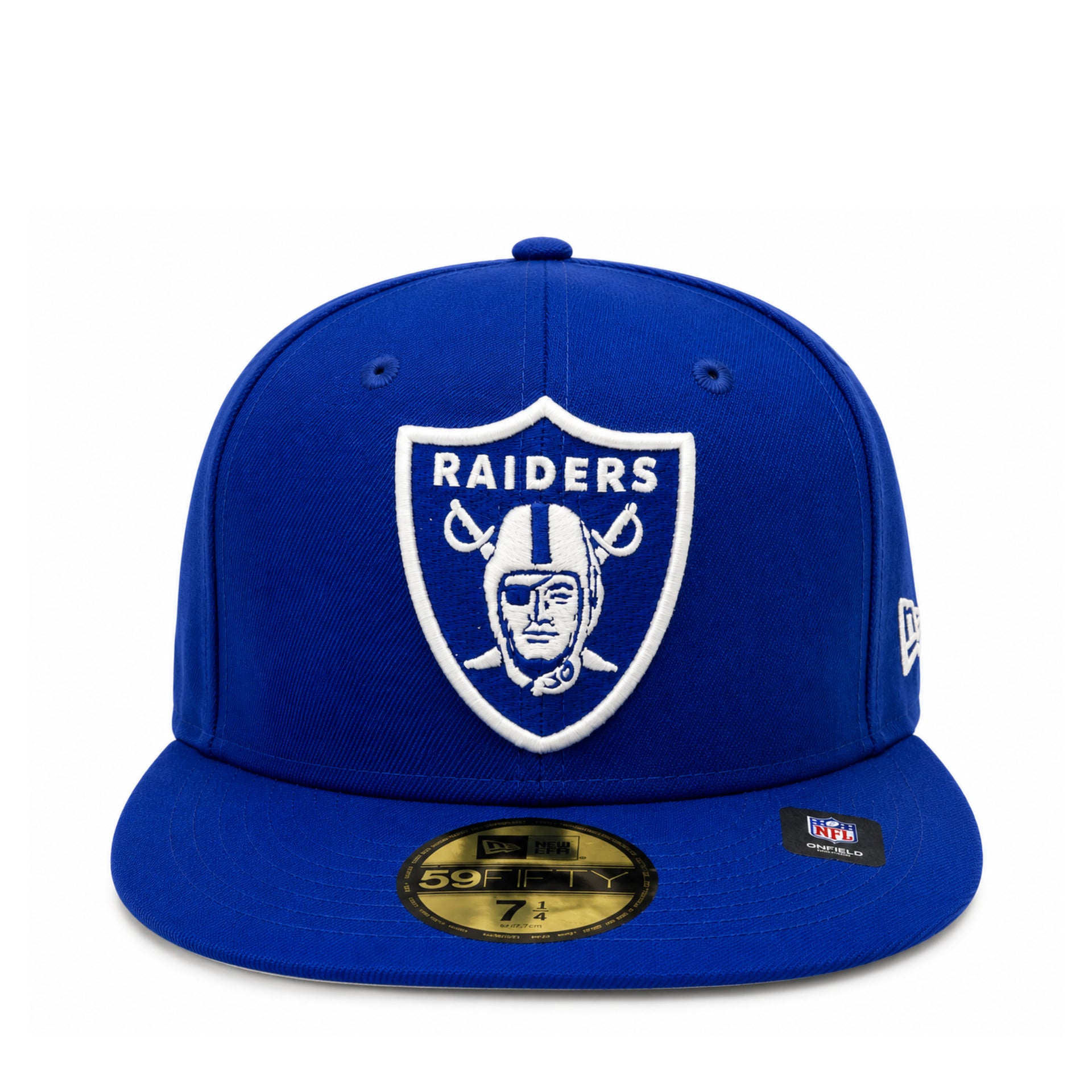 New Era Las Vegas Raiders Royal Blue 59Fifty Fitted Hat front view