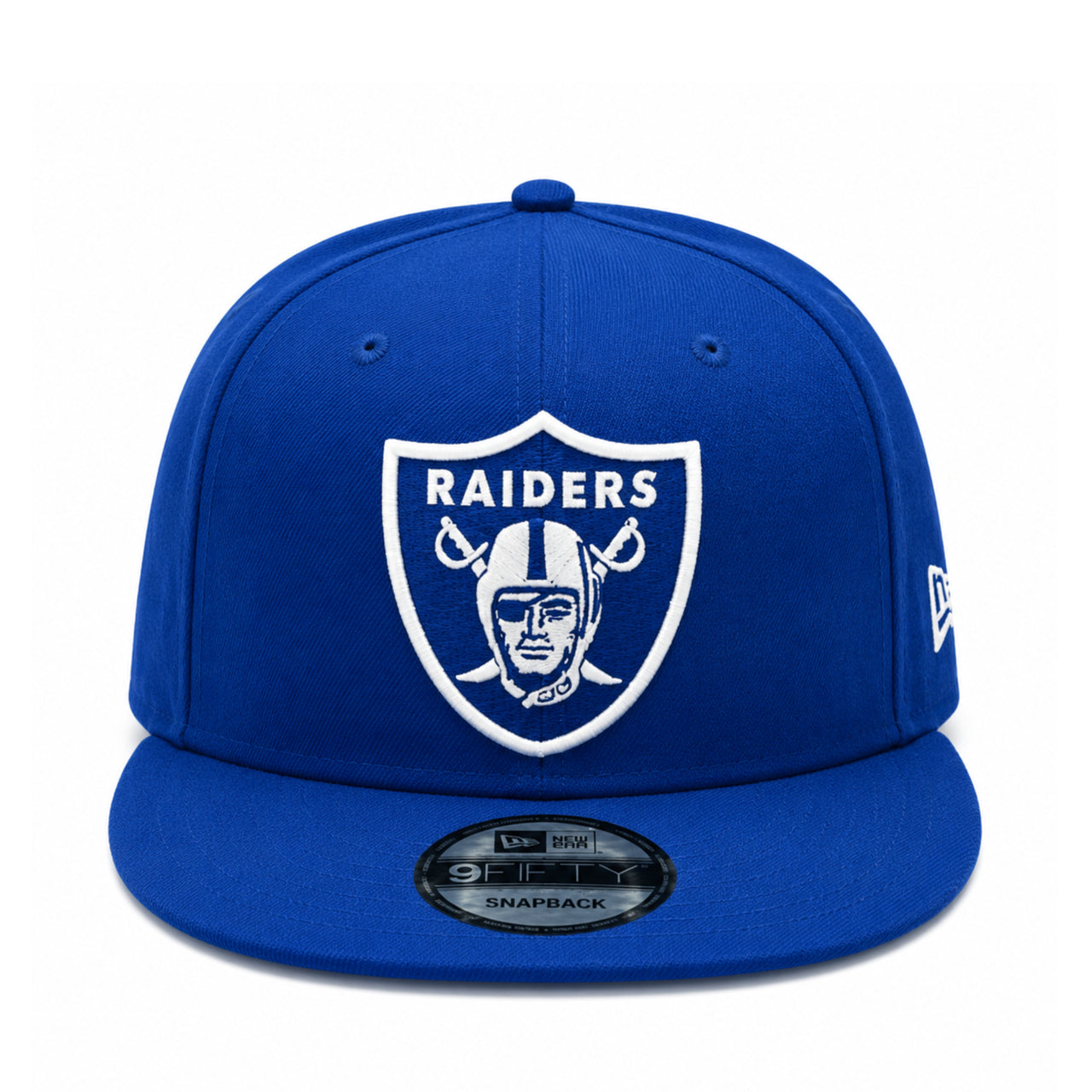 New Era Las Vegas Raiders Royal Blue 9FIFTY Snapback Hat front view