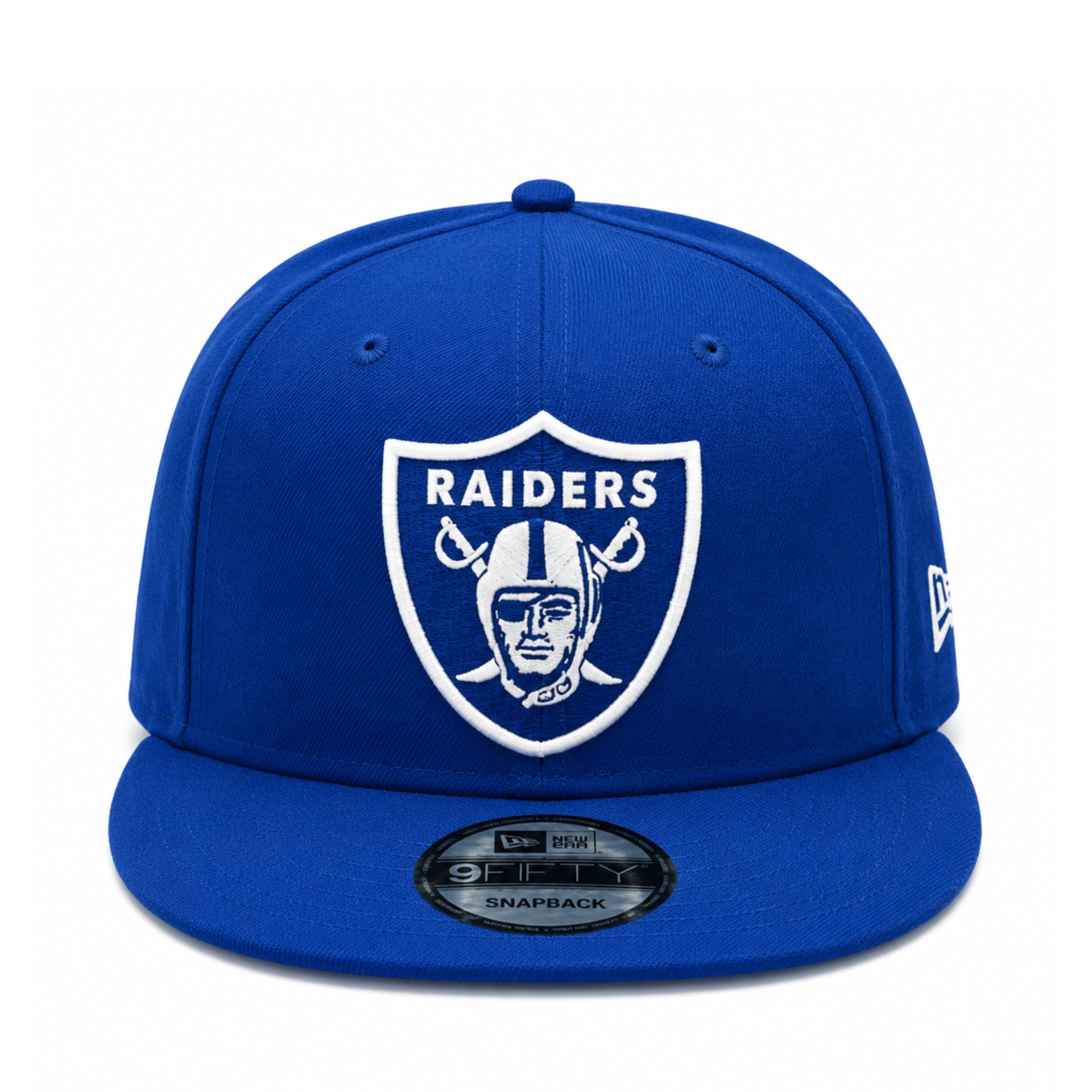 New Era Las Vegas Raiders Royal Blue 9FIFTY Snapback Hat front view
