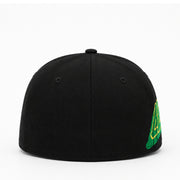 New Era Club León Black 59FIFTY Fitted Hat back view