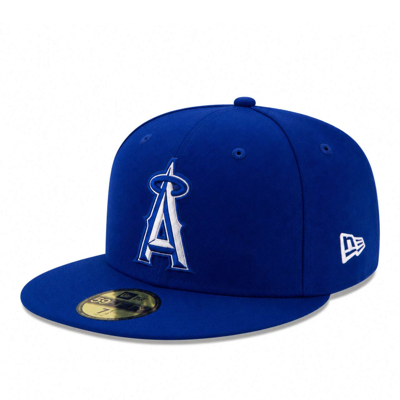 New Era Los Angeles Angels Royal Blue 59FIFTY Fitted Hat front left view