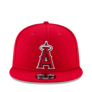 New Era Los Angeles Anaheim Angels Red 9FIFTY Snapback Hat front view
