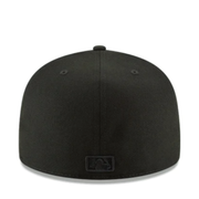 New Era Los Angeles Angels Basic Black on Black 59FIFTY Fitted Hat Back