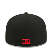 New Era Los Angeles Angels Black Red 59FIFTY Fitted Hat back view