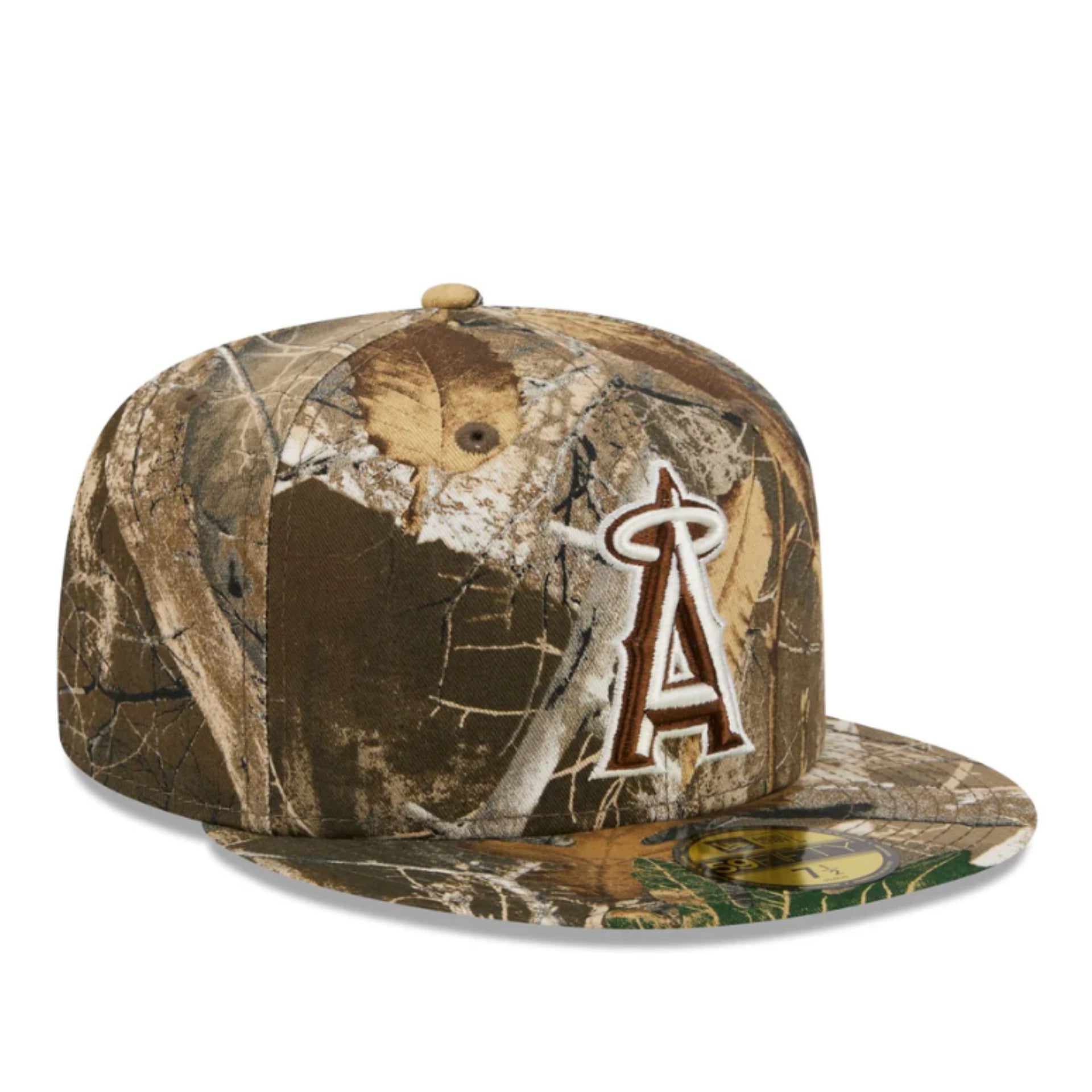 New Era Los Angeles Angels Realtree 59FIFTY Fitted Hat front right view